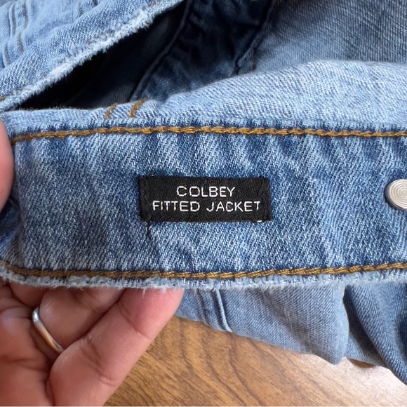 STS BLUE Light Wash Colbey Fitted 100% Cotton Denim Jean Women Jacket size M - Picture 8 of 13